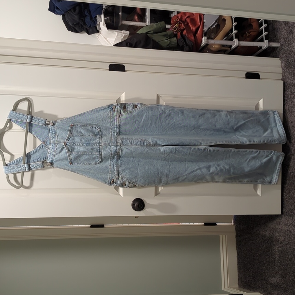 Old Navy Slouchy Straight Non-Stretch Ankle Length Overalls